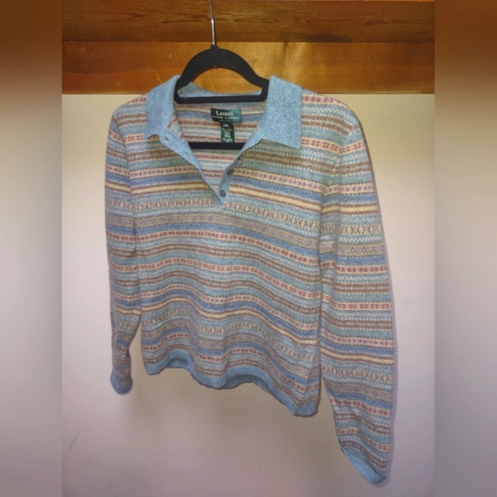 Ralph Lauren Vtg blue sweater SP